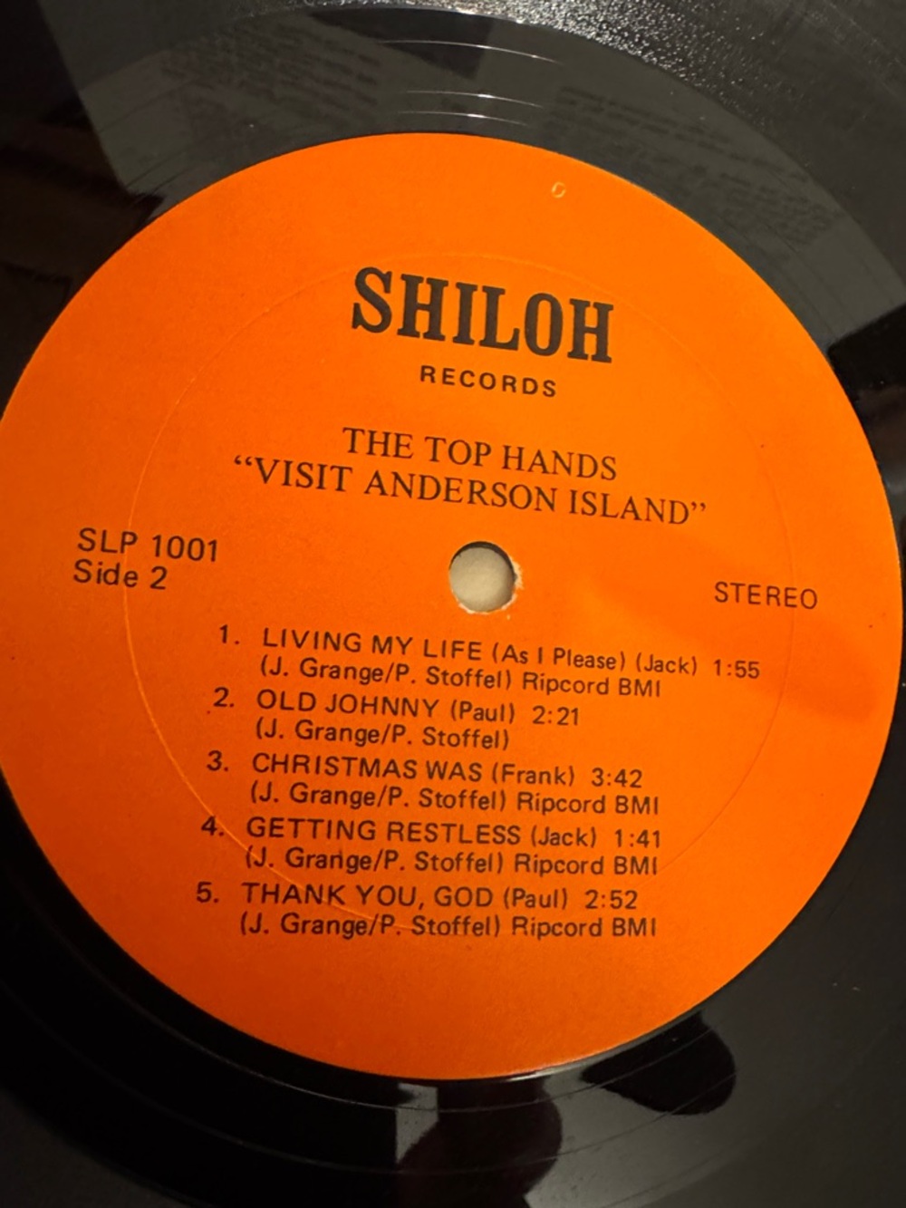 VTG 70’s The Top Hands "Visit Anderson Island" Northwest Group Vinyl Record - Picture 5 of 5